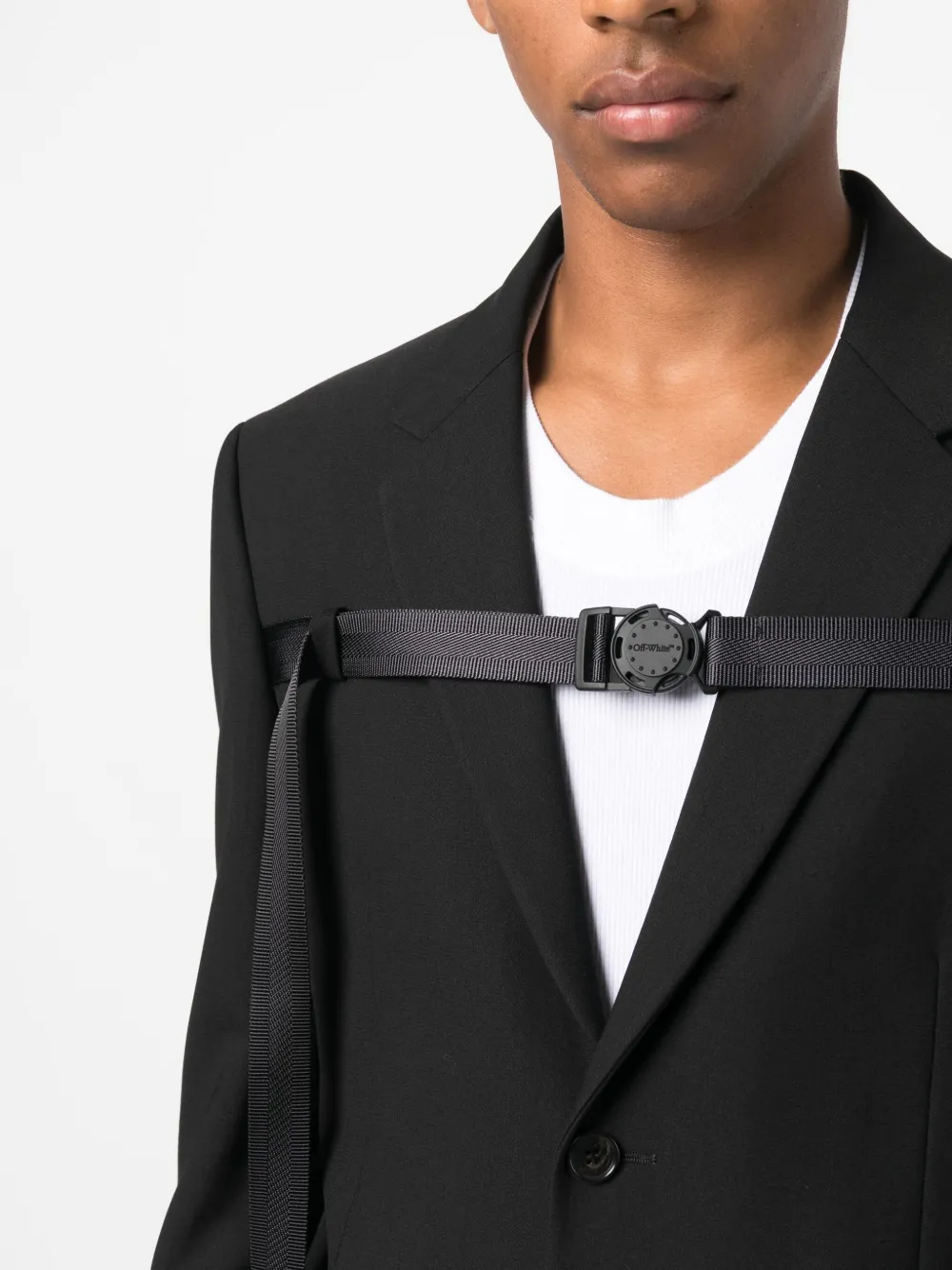 Affordable Off-White buckled single-breasted blazer Men