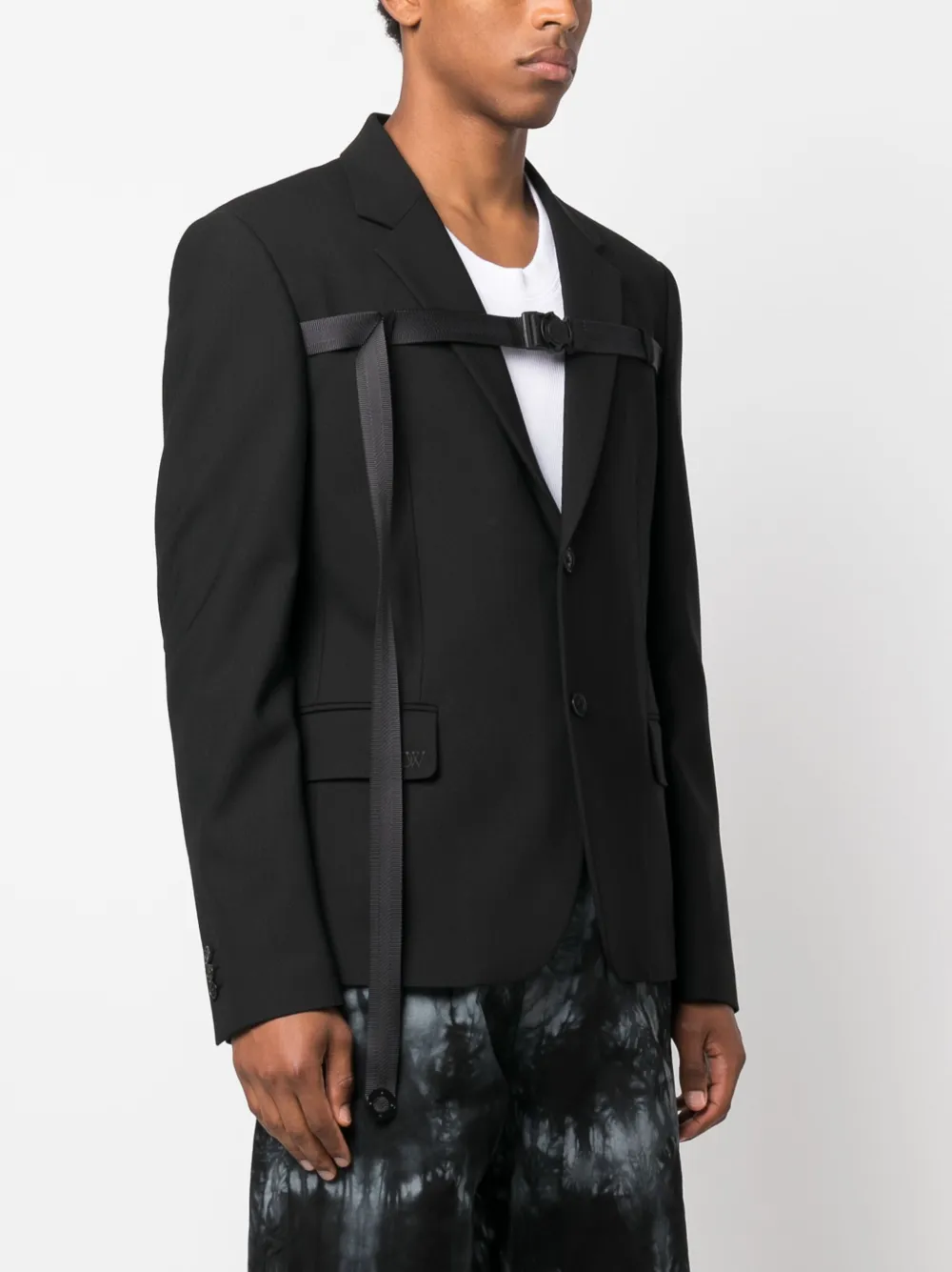 Affordable Off-White buckled single-breasted blazer Men