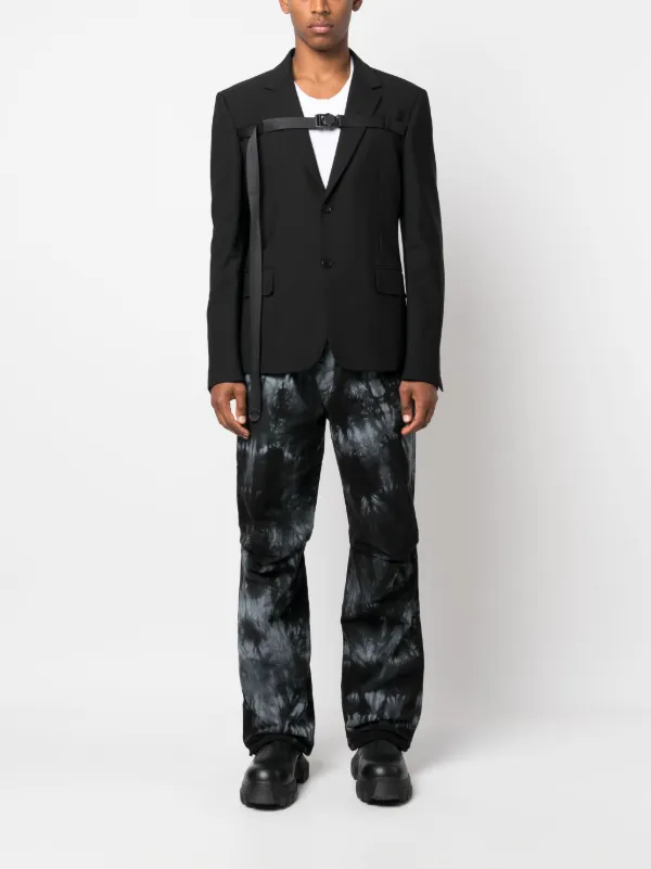 Off-White Buckled single-breasted Blazer | Black | FARFETCH