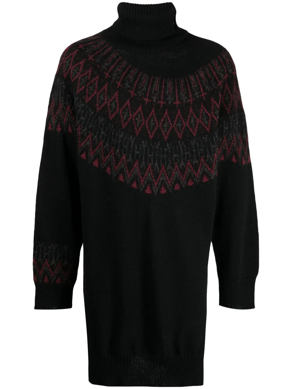 Yohji Yamamoto Intarsia trui Zwart