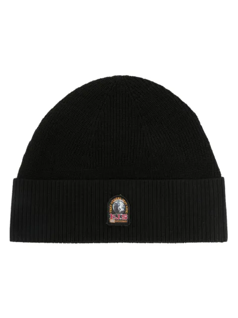 Parajumpers logo-patch merino-blend beanie