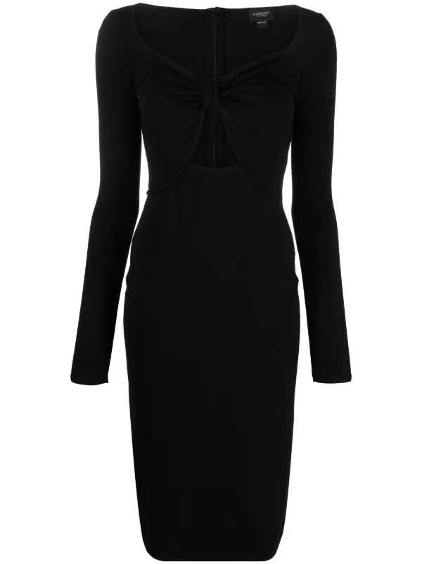 Giambattista Valli Cut-out Midi Dress - Black Giambattista Valli Cut-out Midi Dress - Black