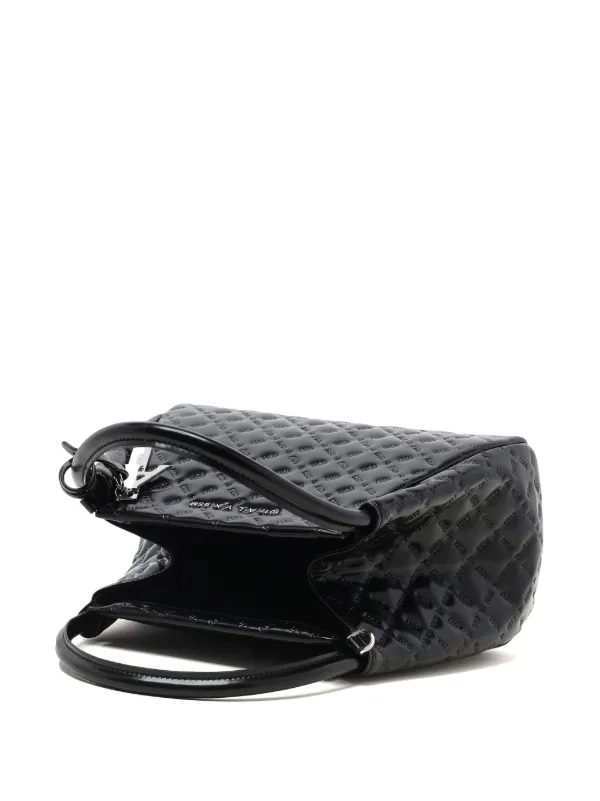 1017 ALYX 9SM Large logo debossed Glossy Shoulder Bag Farfetch