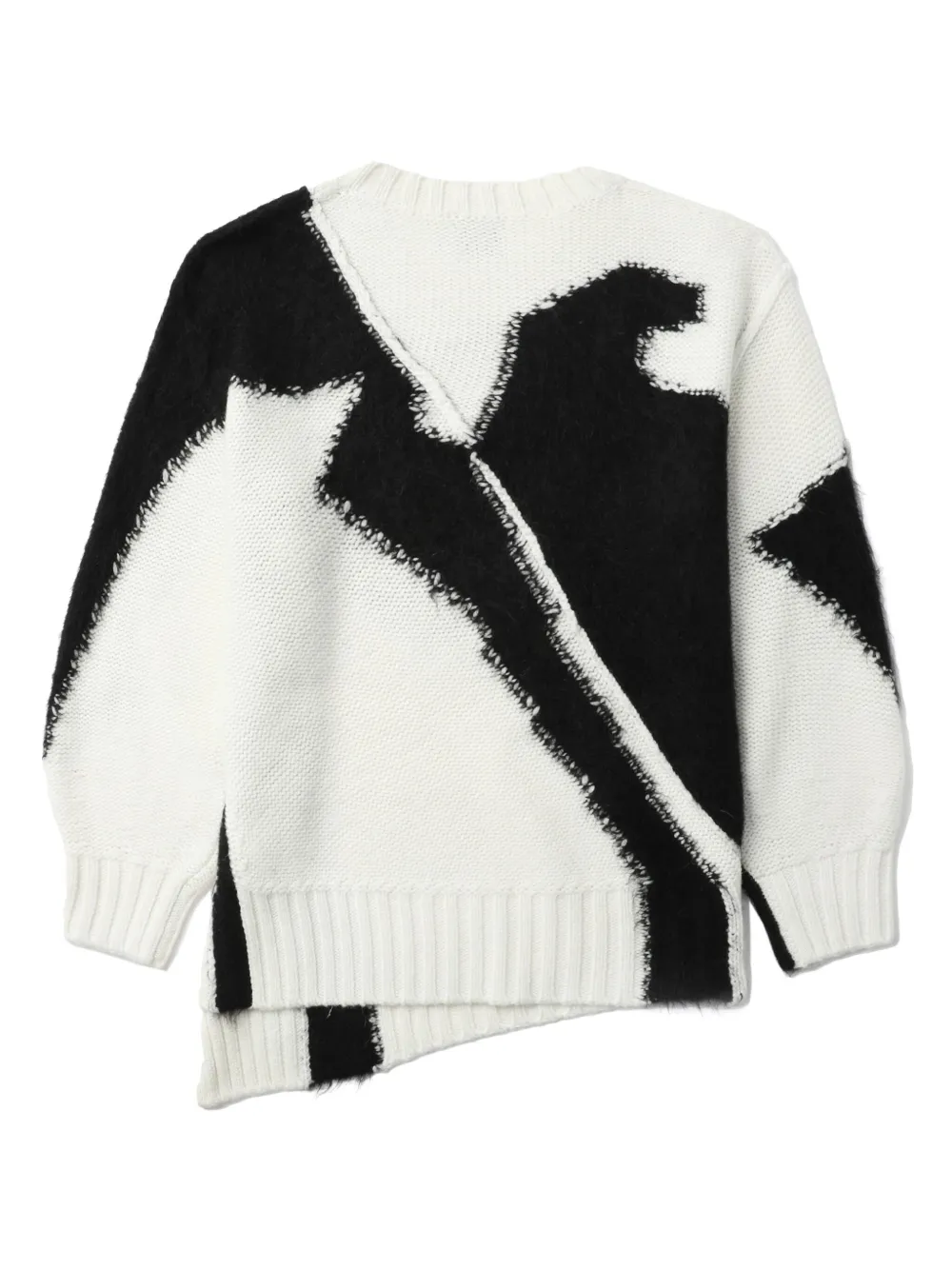 Aje Asymmetric spraypaint Effect Jumper Farfetch