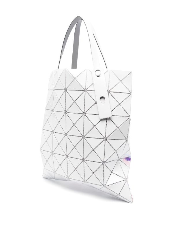 Palette Tote in White by Bao Bao Issey Miyake