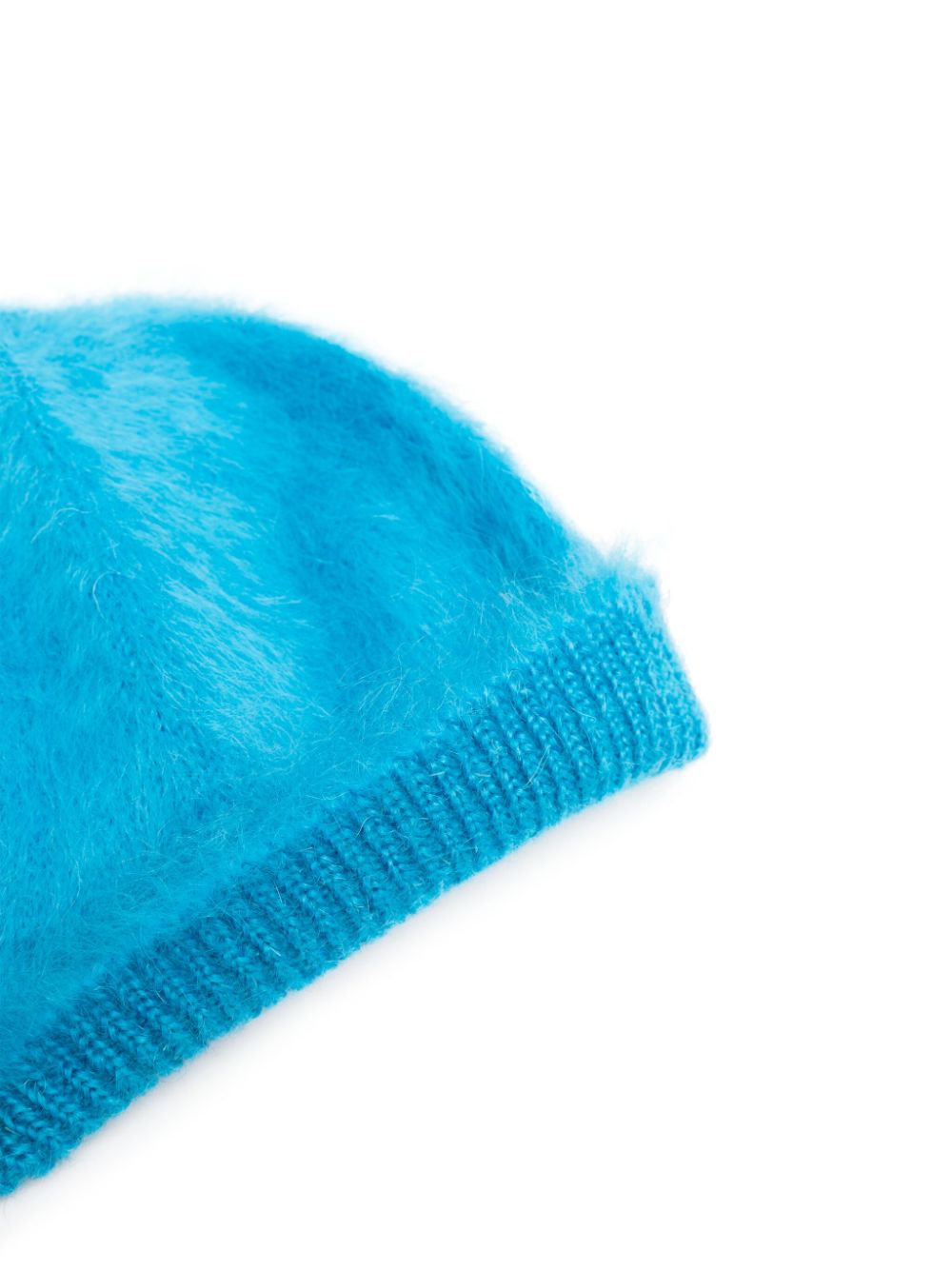 Shop Jil Sander Mohair-blend Wool Beanie In Blau