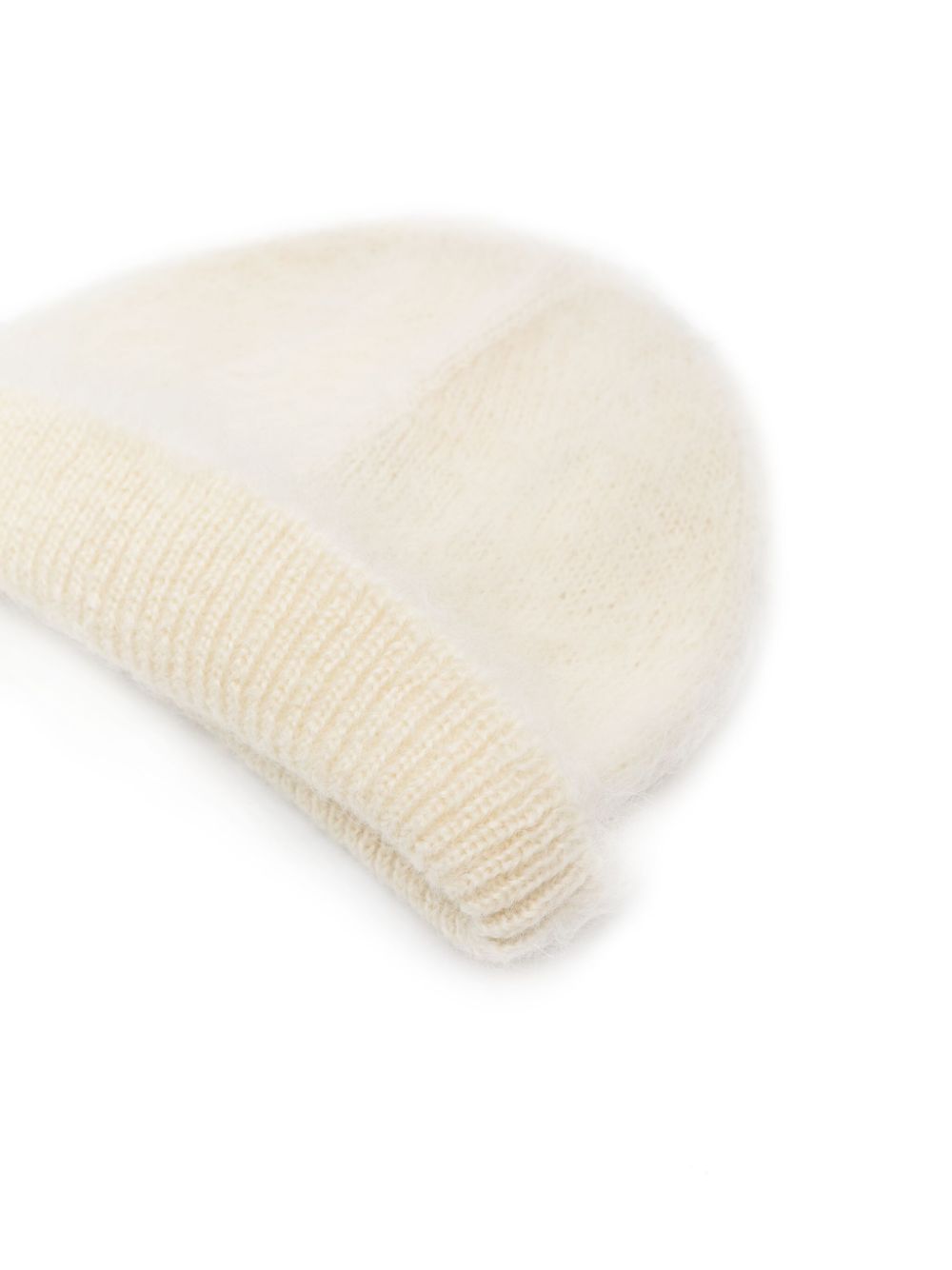 Jil Sander turn-up brim knitted beanie - Beige