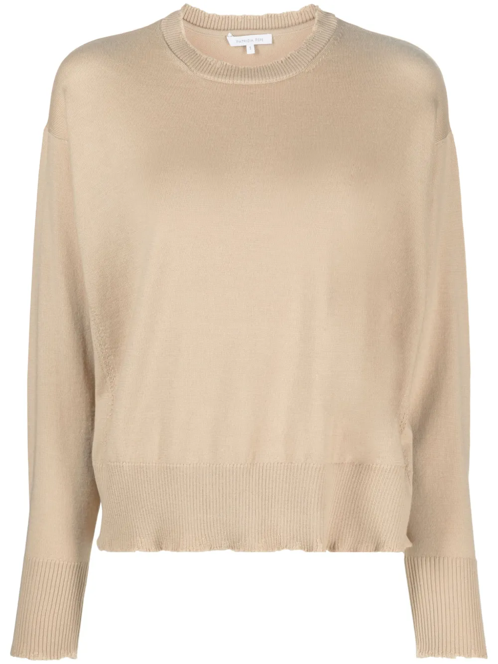Patrizia Pepe Fein gestrickter Pullover - Nude