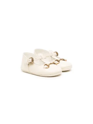 Gucci Kids Leren Babyschoenen | Wit | FARFETCH NL