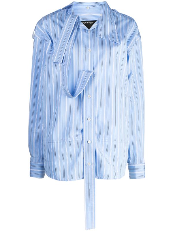 MERYLL ROGGE stripe-print Cotton Shirt - Farfetch