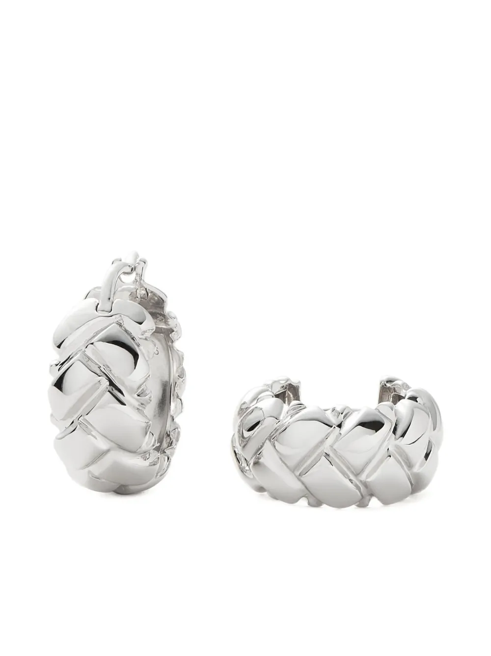 Missoma x Lucy Williams Waffle hoop earrings - Zilver