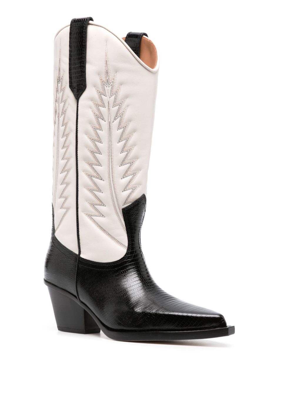 Paris Texas Rosario 72mm western leather boots - Beige