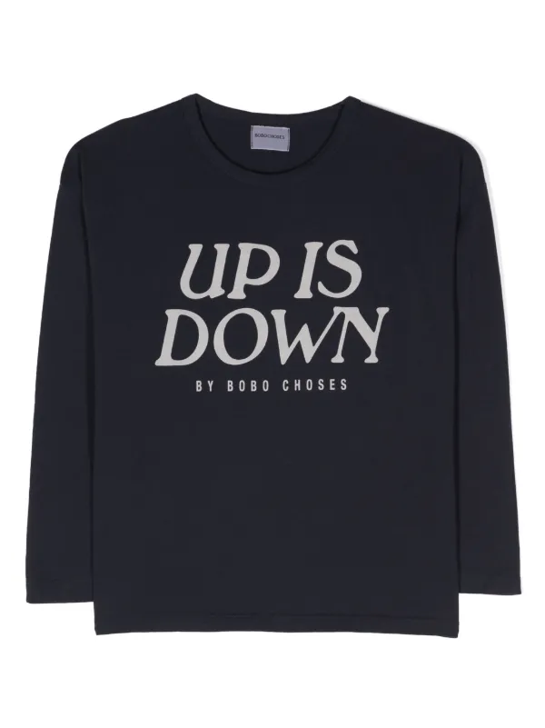 Bobo Choses logo-print Organic Cotton T-shirt Blue FARFETCH OM