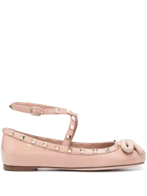 Valentino Garavani Rockstud-embellished ballerina shoes
