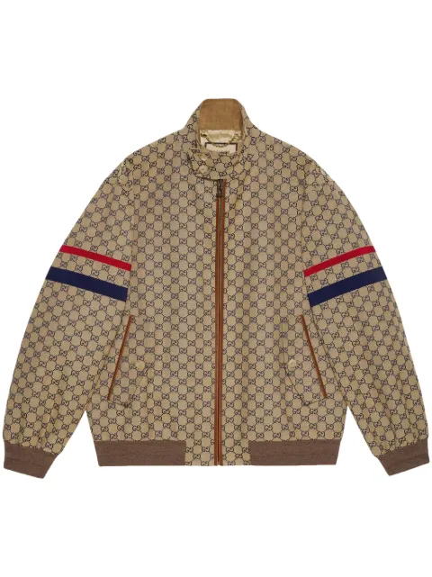 Gucci GG cotton canvas bomber jacket