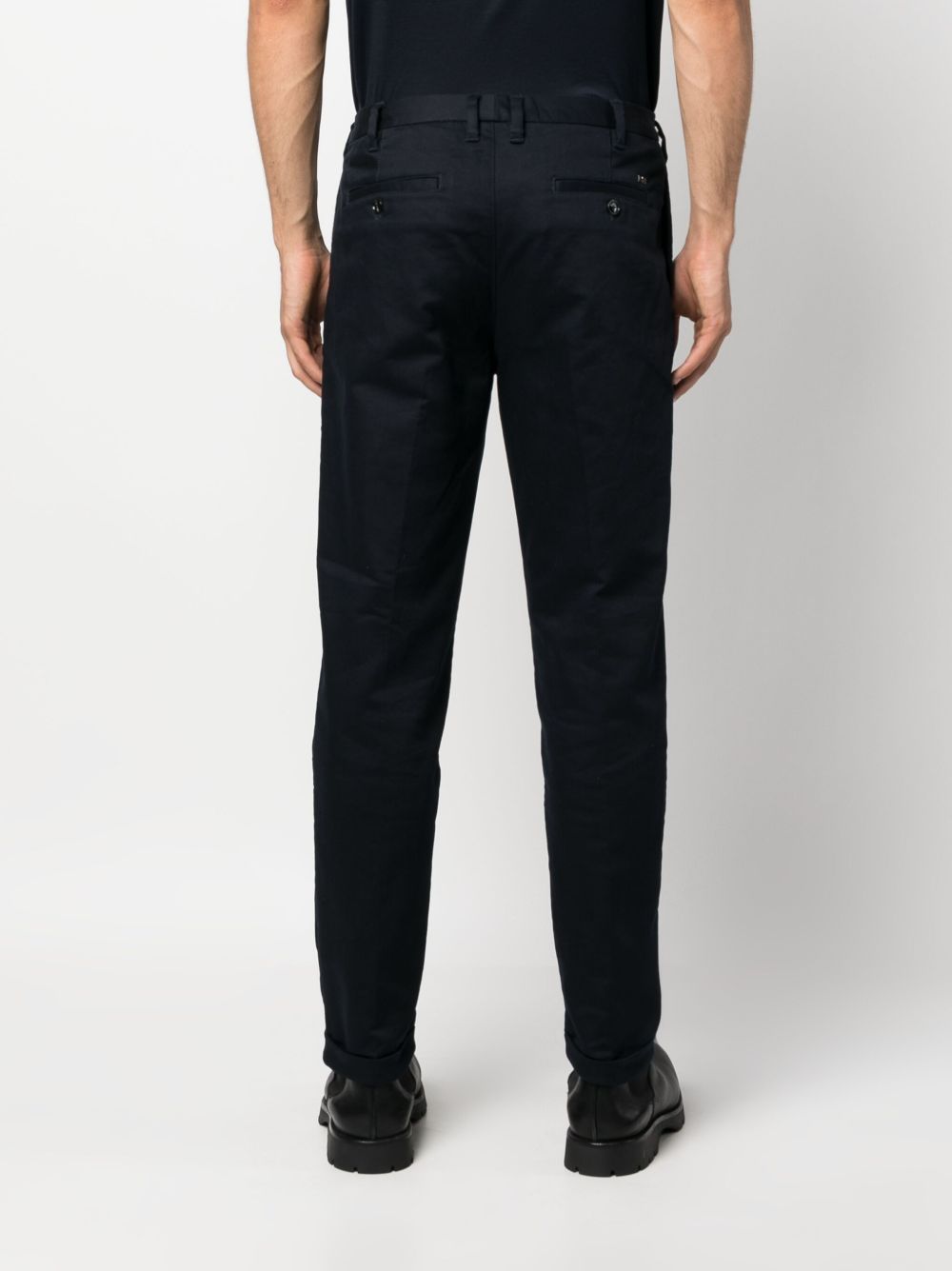 Emporio Armani slim-cut cotton trousers Men