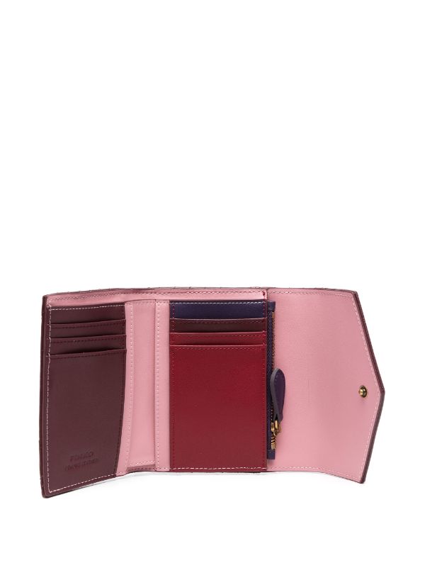 Quilted Mini Short Wallet - Pink