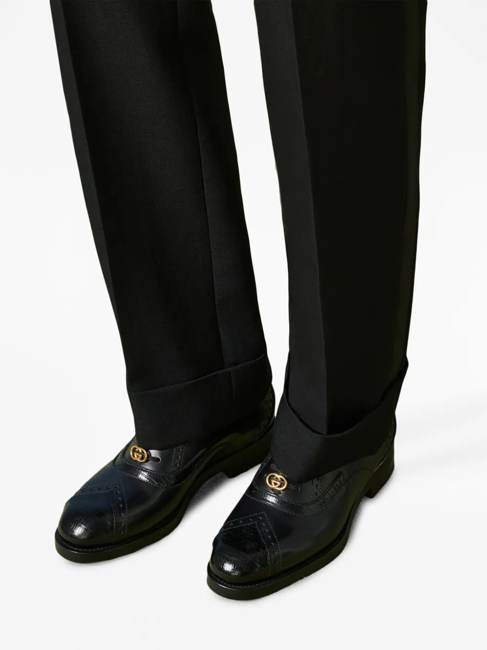 Gucci Double G laceup Shoes Farfetch