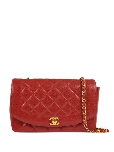 HOT SALE CHANEL 1995 medium Diana shoulder bag Women