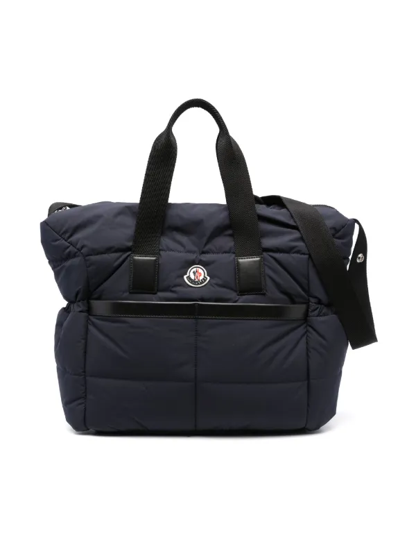Moncler Enfant logo patch Changing Bag Blue FARFETCH CA