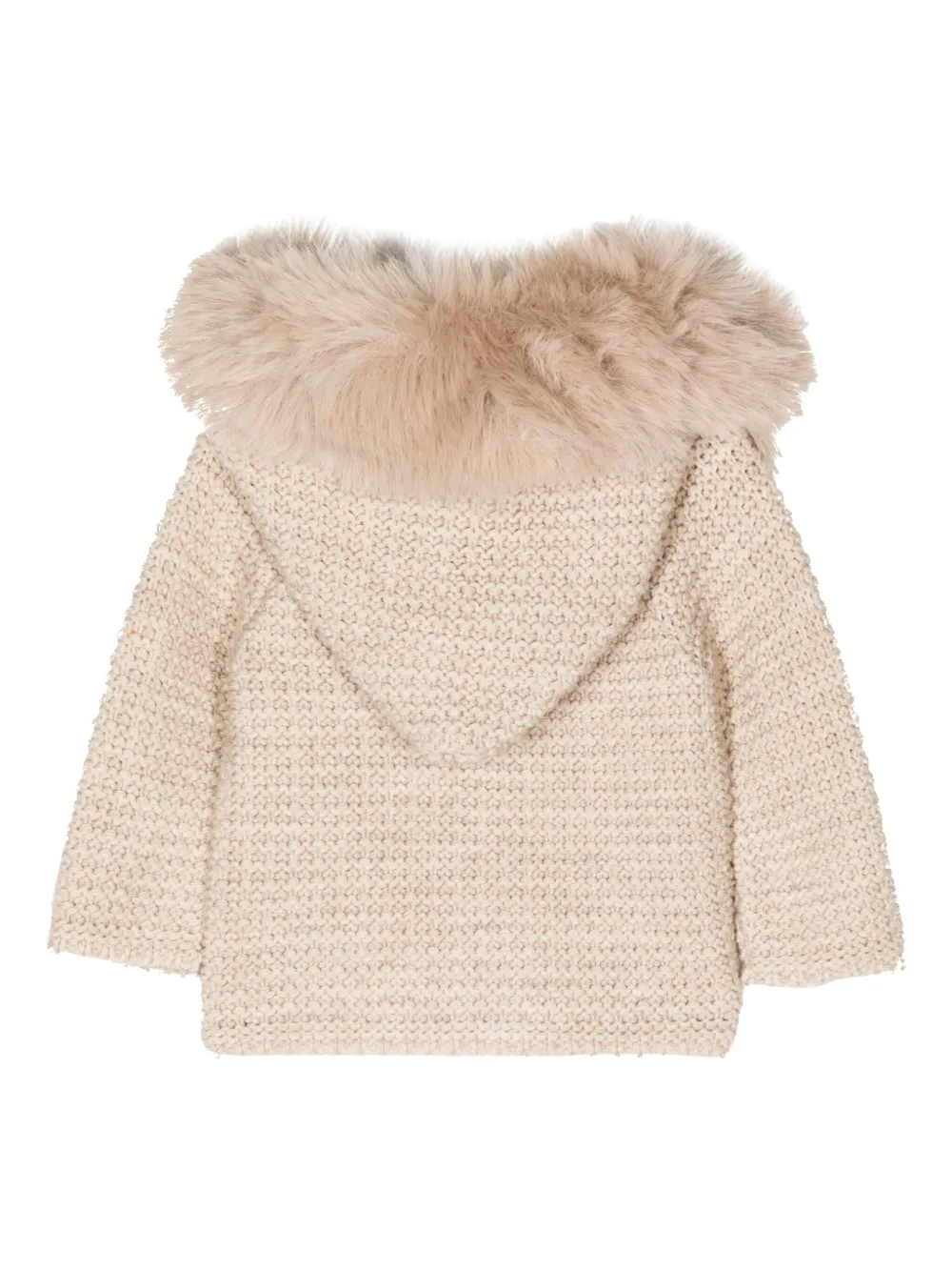 Paz Rodriguez button-up knitted jacket - Beige