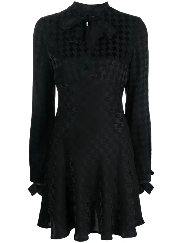 MSGM houndstooth-jacquard Minidress - Farfetch