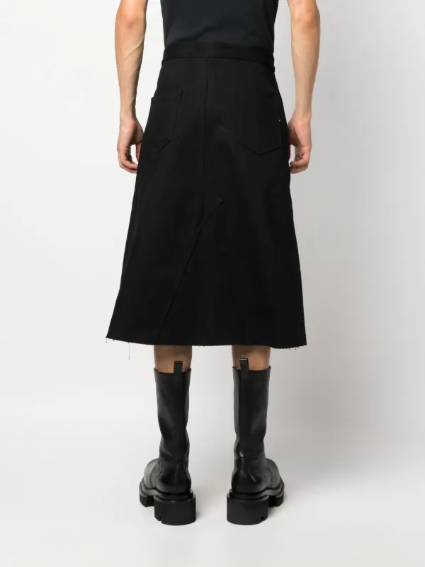 【関税＆送料込み】Rick Owens Denim Skirt Rick Owens DRKSHDW Distressed Denim Skirt | Blue | FARFETCH