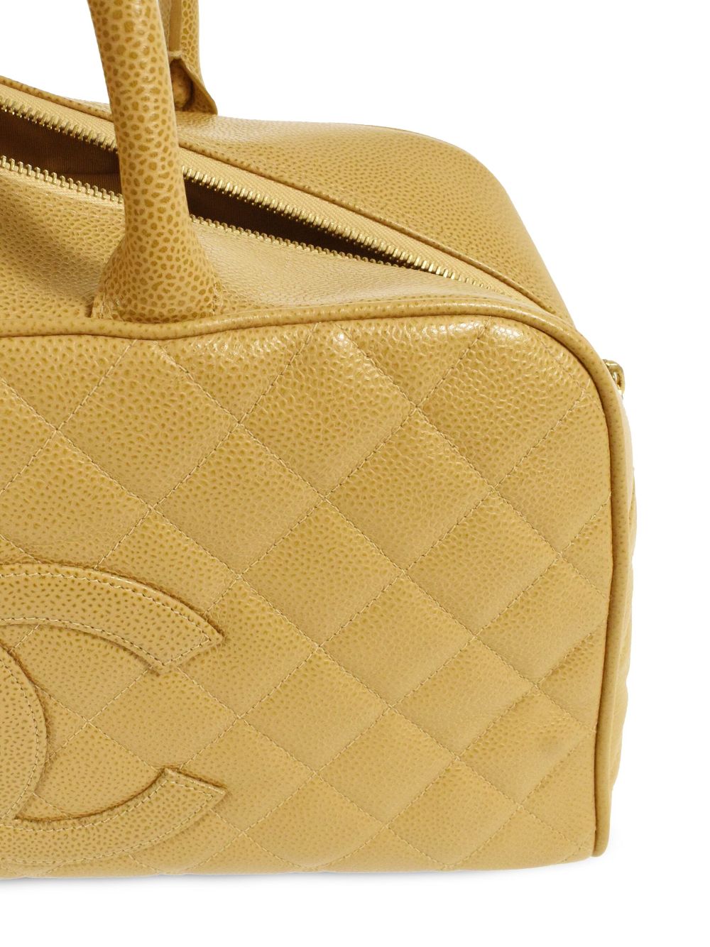 CHANEL 2003 CC diamond-quilted bowling bag Women