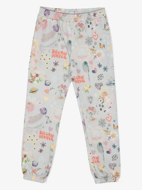 Stella McCartney Kids logo-print cotton track pants