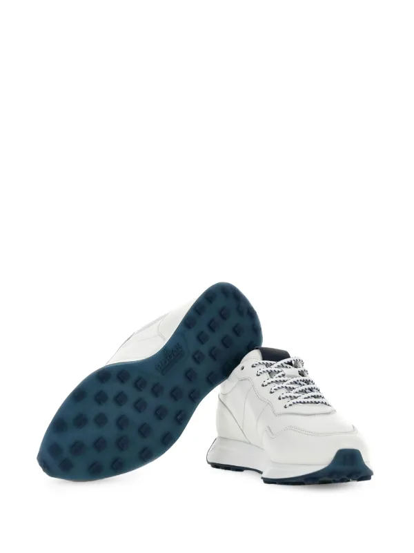 Hogan logo-patch lace-up Sneakers | White | FARFETCH GR