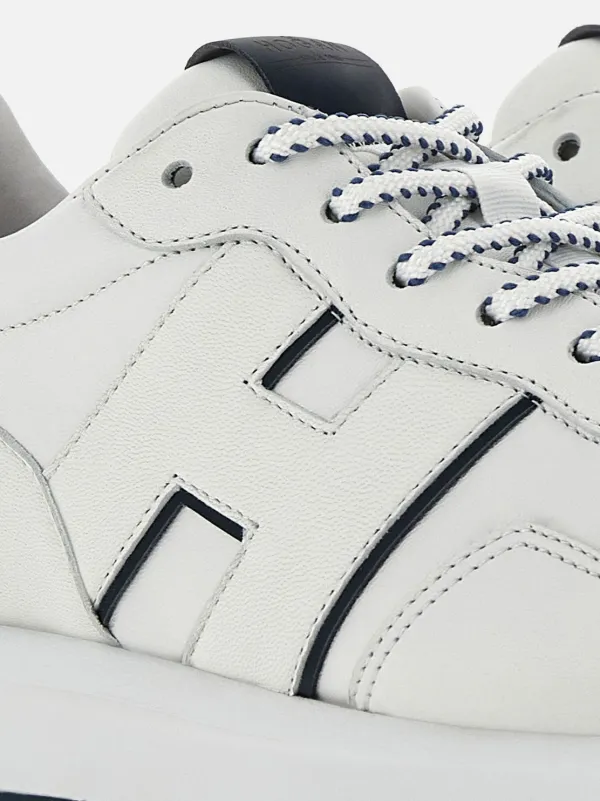 Hogan logo-patch lace-up Sneakers | White | FARFETCH GR