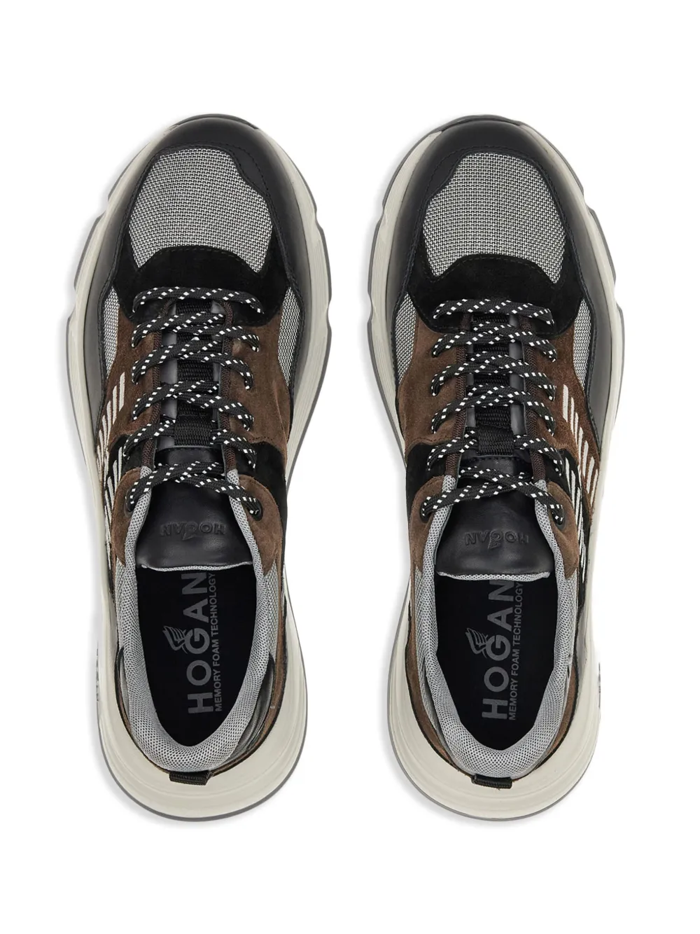 Hogan Hyperlight Lace-up Sneakers In Black