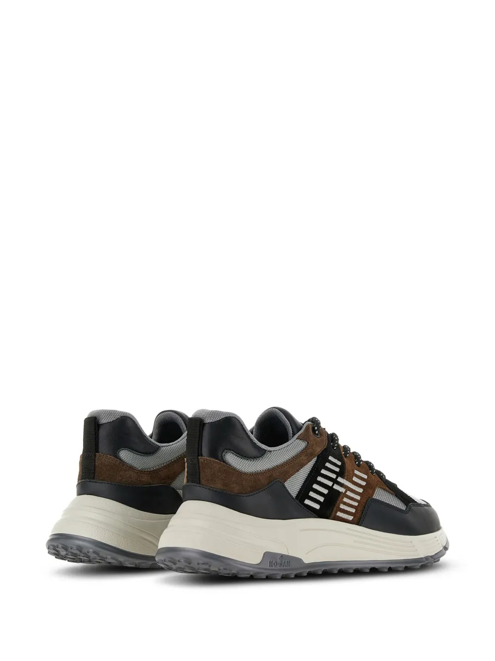 Hogan Hyperlight Lace-up Sneakers In Black