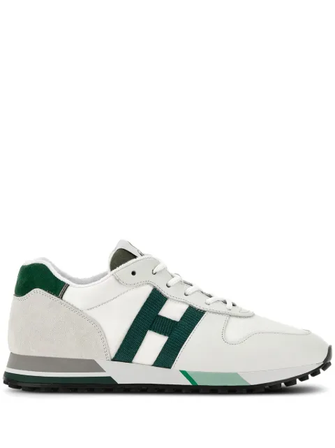 Hogan logo-patch lace-up sneakers
