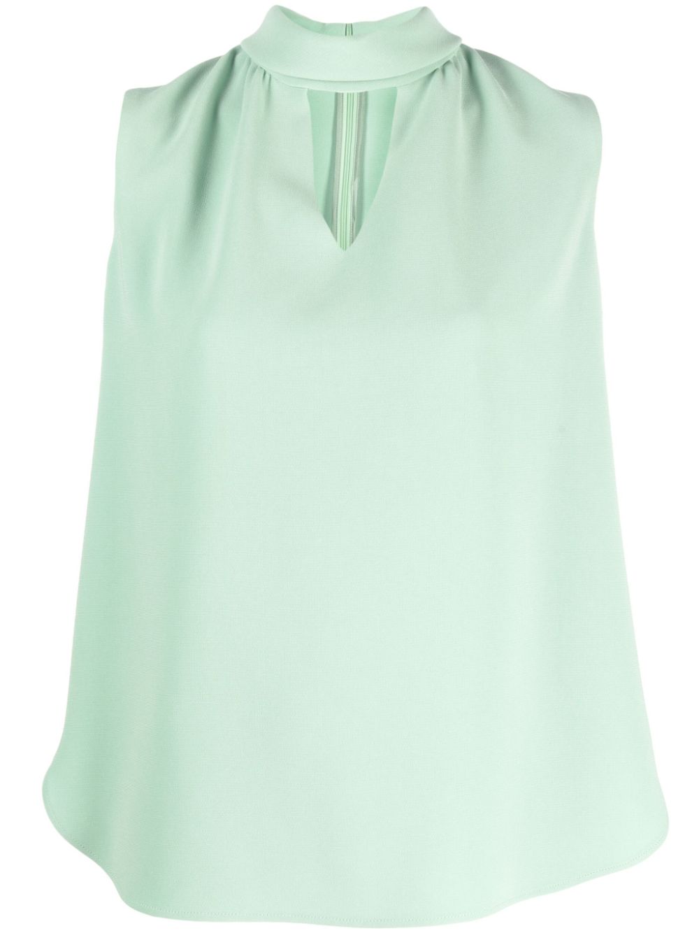 Alberto Biani Blusa smanicata con inserti - Verde