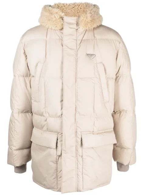 Prada hooded down coat