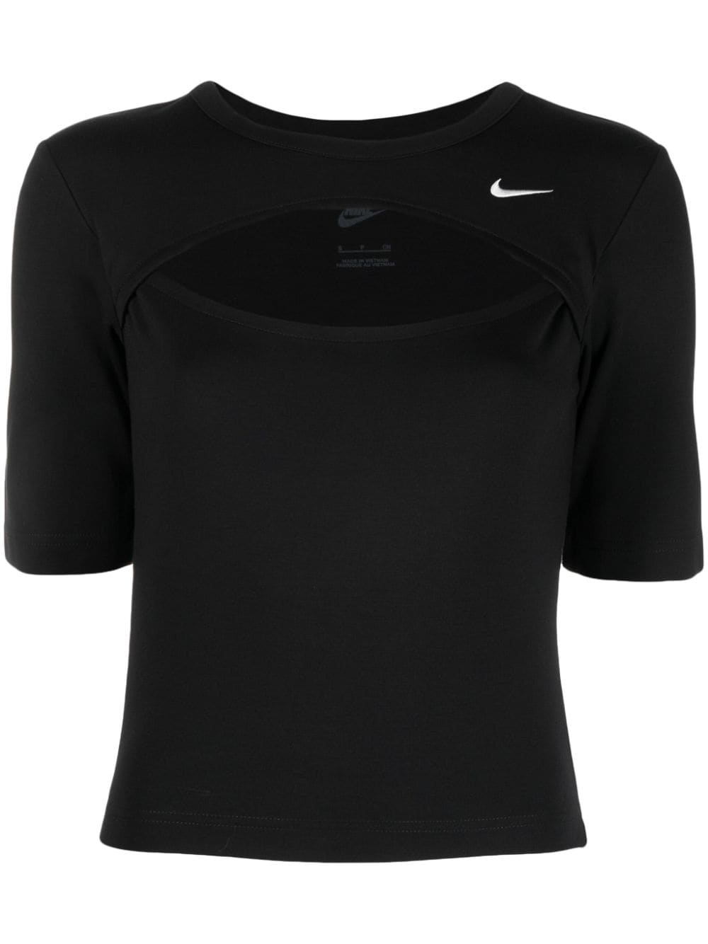 Nike cut-out swoosh-logo T-shirt - Farfetch
