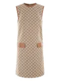 Gucci GG Supreme sleeveless minidress - Brown
