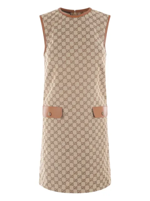 Gucci GG Supreme sleeveless minidress