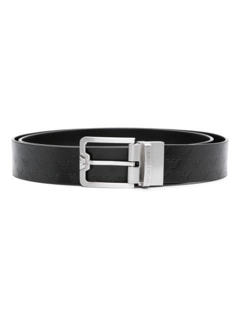 Emporio Armani buckle-fastening leather belt