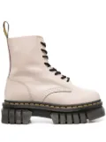 Dr. Martens Audrick 8-Eyeye Lux leather ankle boots - Neutrals