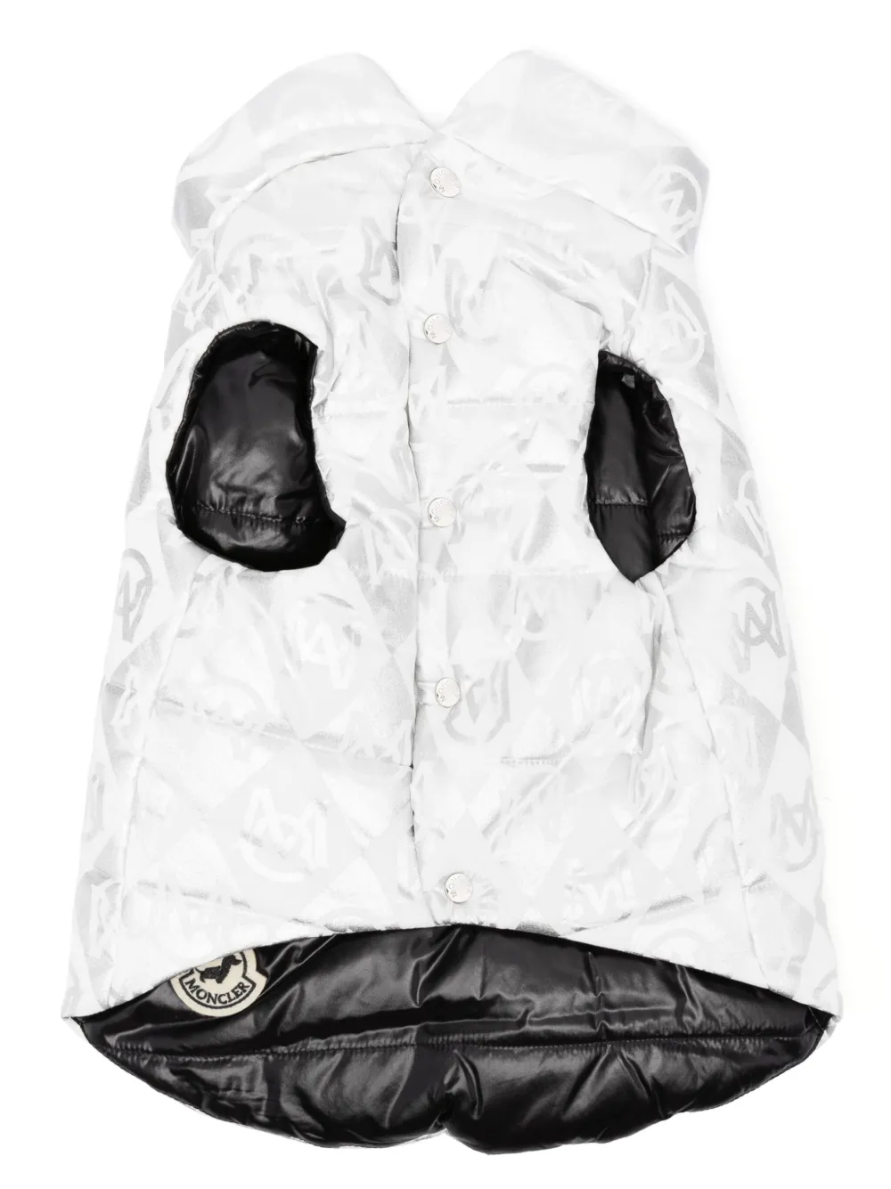 Moncler x Poldo x Poldo Dog Couture puffer gilet - Wit