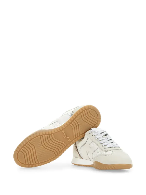 Hogan Olympia Z Nubuck Leather Sneakers White FARFETCH CA