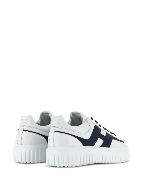Hogan H-Stripes Leather Sneakers | White | FARFETCH
