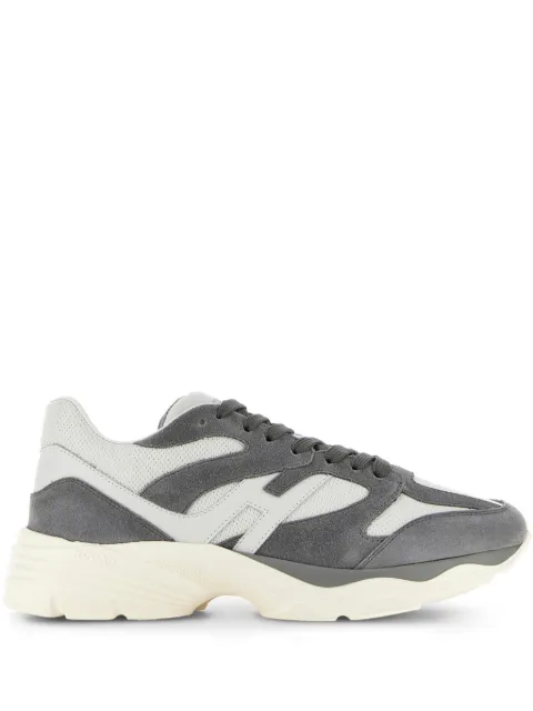Hogan panelled suede sneakers