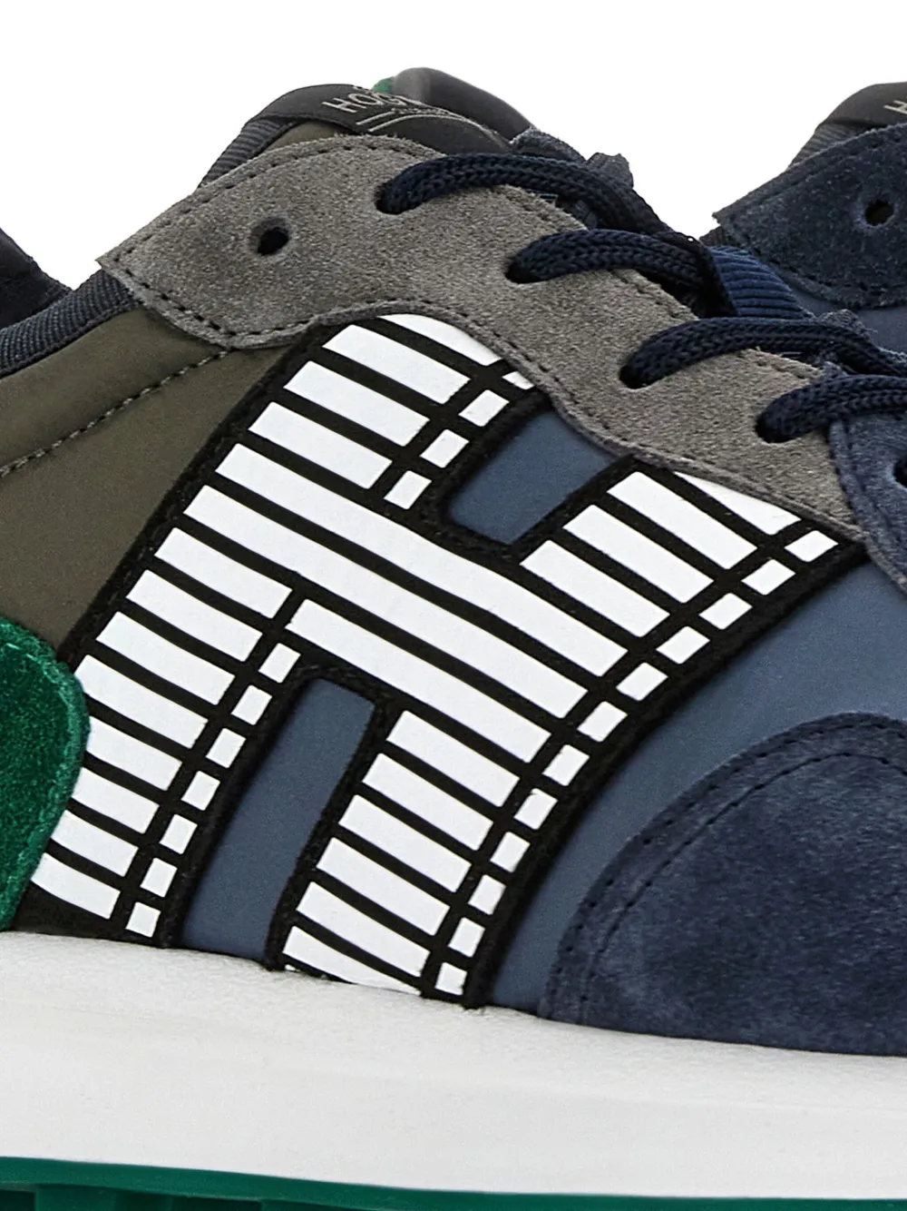 【送料&関税込】Hogan H601 Sneaker In Suede Hogan - HOGAN H601 VERT BLANC Sneakers on labotte