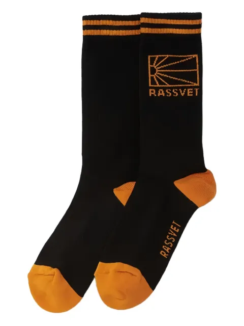  RASSVET logo-embroidered striped socks