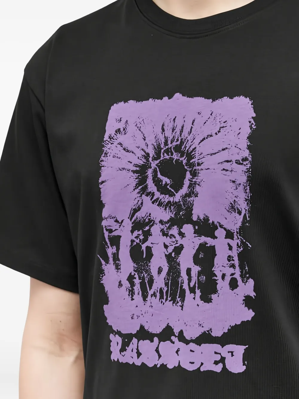 RASSVET T-shirt met grafische print Zwart