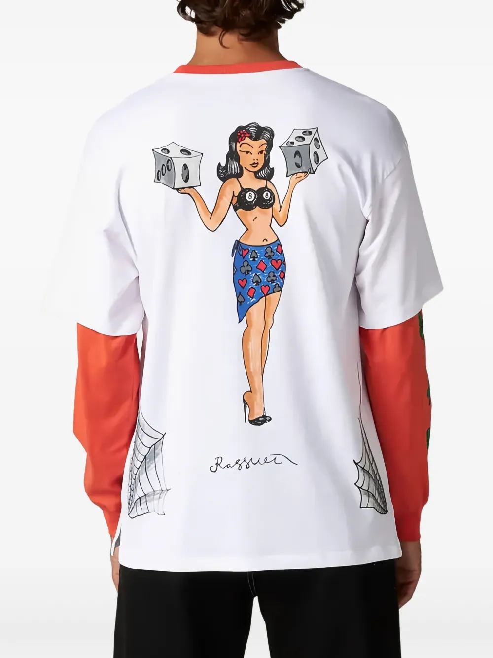 RASSVET Lady Luck T-shirt Wit