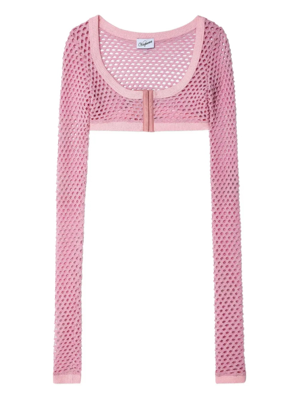 Vaquera cárdigan de malla | rosado | Image 1
